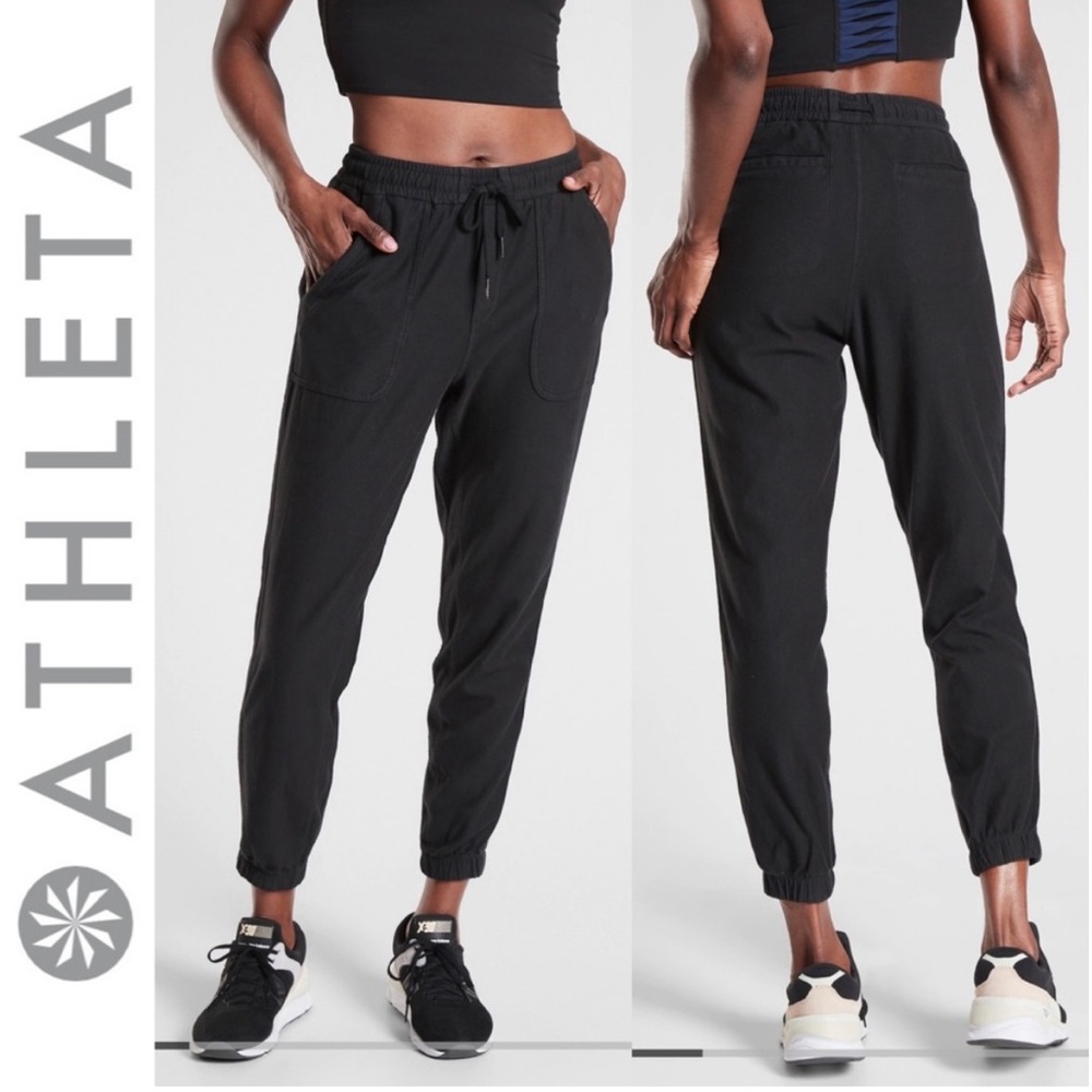 Athleta Farallon Jogger Drawstring Travel Loungewear Gym Yoga Cargo Pants 6